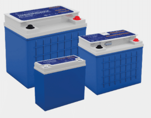 Battery, Charger, and Holders carried by North Coast lithium batteries
