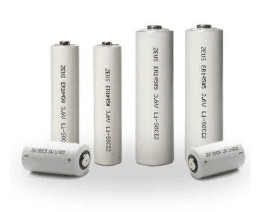 Battery, Charger, and Holders carried by North Coast lithium thionyl chloride battery