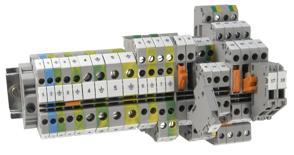 Panel controls & components carried by North Coast terminal blocks