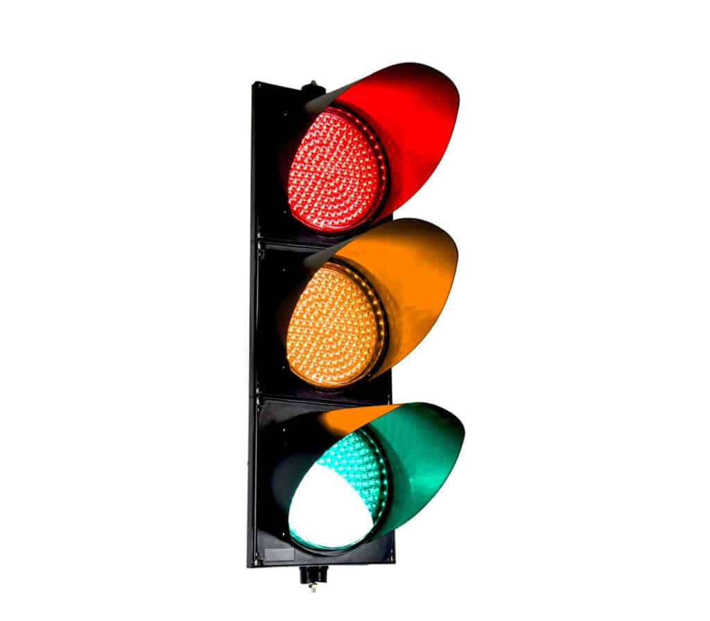 Traffic light a light carried by North Coast Components Inc.